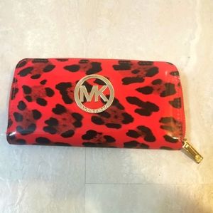 Rare Michael Kors leopard print wallet